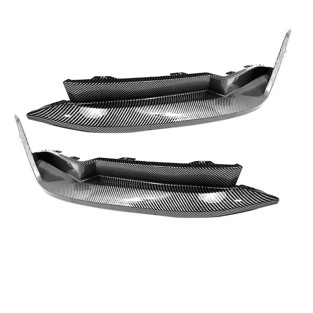 Rear Bumper Side Corner Splitter Compatibility with 2021-2024 G80 G81 M3 MP Style Rear Side - installed fitment view