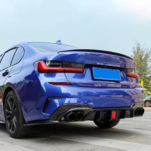 Load image into Gallery viewer, Rear Diffuser Lip Compatibility with 2019-2022 3 Series G20 330i M340i Sport Rear Bumper Diffuser - installed fitment view