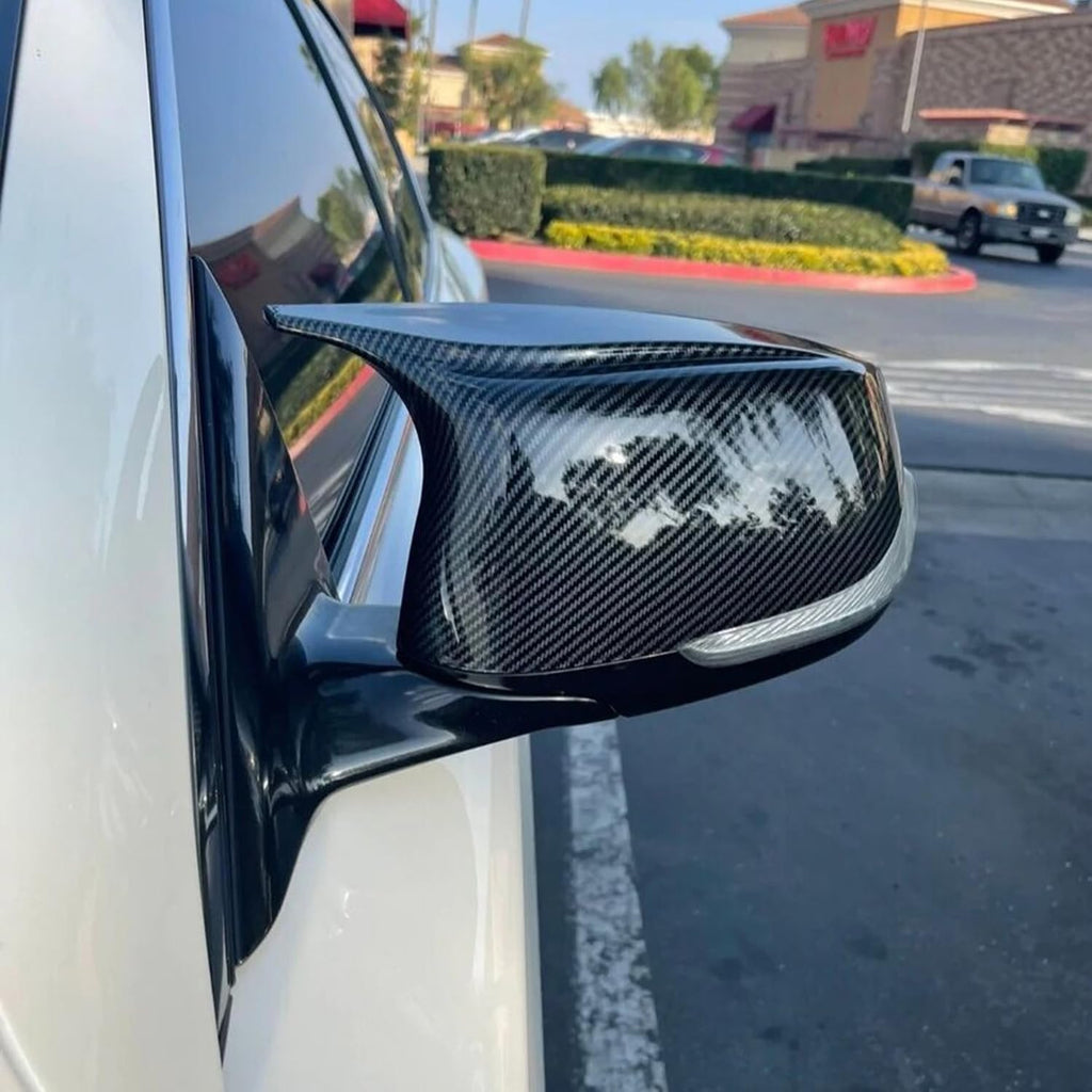 Door Mirror Covers Compatibility With 2014-2020 Q50 2015-2020 Q60 Q70 QX30 QX50 Rearview Side Left - installed fitment view