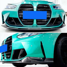 Load image into Gallery viewer, Front Lip Compatibility with 2021-2024 G80 M3 G82 G83 M4 Front Splitter Bumper Chin Lip Spoiler - installed fitment view