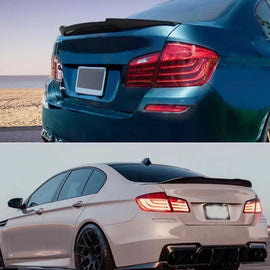 Spoiler Compatibility with 2011-2016 5 Series F10 M5 PSM Style Rear Trunk Spoiler Wing Lid Splitter - front detail view