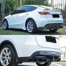 Load image into Gallery viewer, Rear Diffuser Lip Compatibility with 2020-2023 Model Y Yofer Style Rear Bumper Diffuser Spoiler - installed fitment view