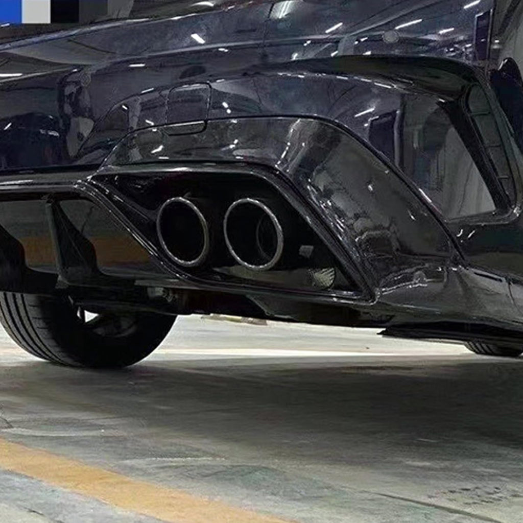 Rear Diffuser Lip Compatibility with 2019-2022 3 Series G20 330i M340i Sport Rear Bumper Diffuser - installed fitment view