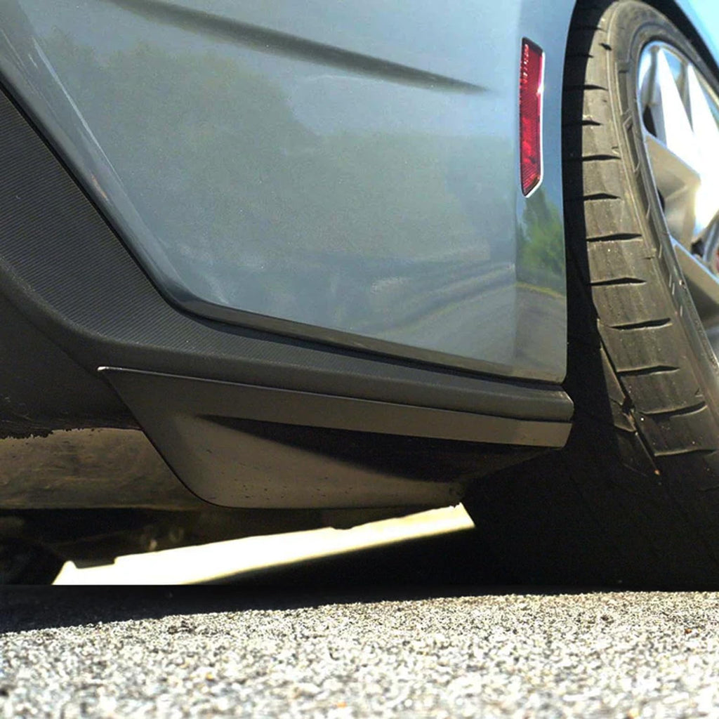 Rear Bumper Side Corner Splitter Spats Compatibility with 2024 2025 Mustang Rear Side Winglets - installed fitment view