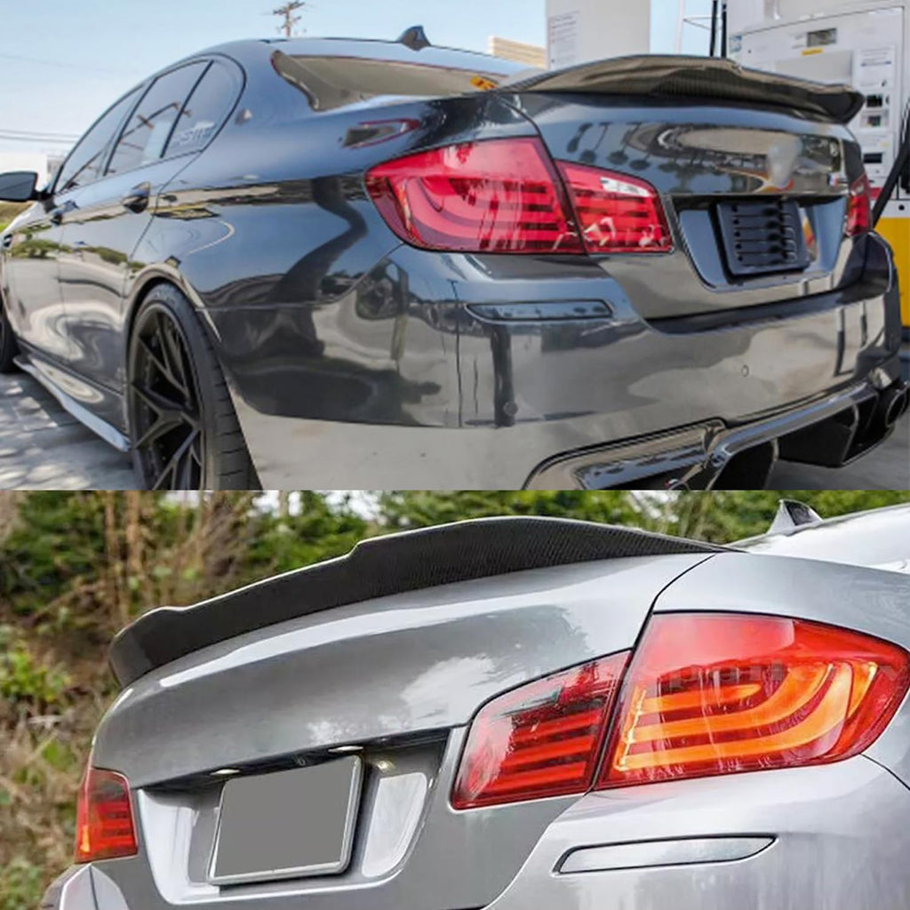 Spoiler Compatibility with 2011-2016 5 Series F10 M5 PSM Style Rear Trunk Spoiler Wing Lid Splitter - installed fitment view