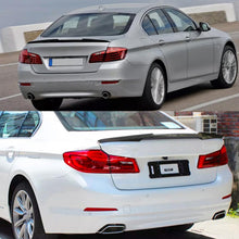 Load image into Gallery viewer, Spoiler Compatibility with 2011-2016 5 Series F10 M5 Sedan 528i 535i 550i M4 Style Rear Trunk - installed fitment view