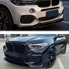 Load image into Gallery viewer, 2014-2017 X3 F25 X4 F26 M Sport Front Chin Diffuser Lip Air Dam Splitter Spoiler (Gloss Black) - installed fitment view
