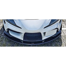Load image into Gallery viewer, Front Lip Compatibility with 2020-2022 Supra GR A90 A91 Front Splitter Bumper Chin Lip Gloss Black - installed fitment view