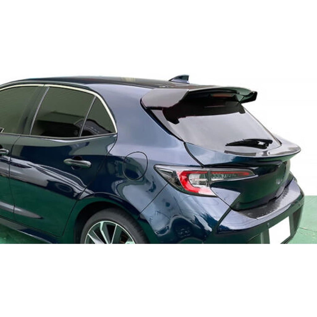 Tailgate Mid Spoiler Wing Compatibility with 2019-2022 Corolla Hatchback 5 Door Rear Tailgate - installed fitment view