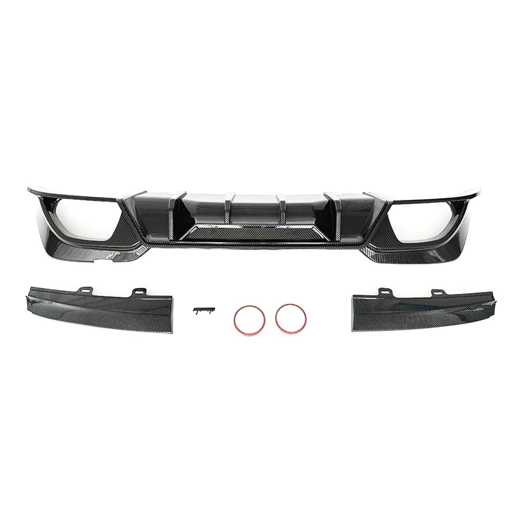 Rear Diffuser Lip Compatibility with 2019-2022 3 Series G20 330i M340i Sport Rear Bumper Diffuser - installed fitment view