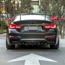 Load image into Gallery viewer, Compatibility with 2014-2020 BMW F80 M3 Sedan F82 F83 M4 with M Sport Rear Bumper Diffuser Lip V - installed fitment view