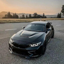 Load image into Gallery viewer, Front Bumper Lip Compatibility with 2019-2021 F87 M2 CS Style Front Chin Diffuser Lip Air Dam - installed fitment view
