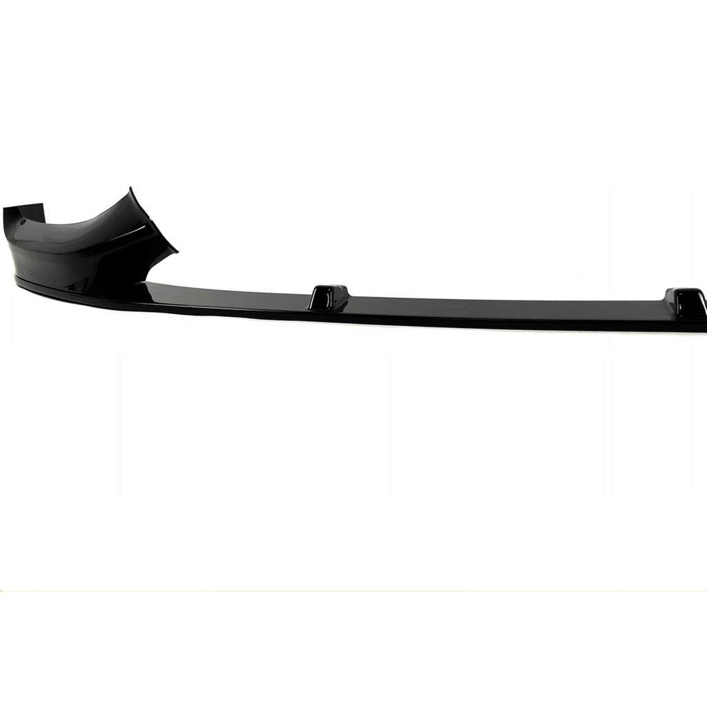 2015-2019 1 Series F20 F21 M Sport MP Styel Front Bumper Chin Lip Splitter Spoiler Kit (Gloss Black) - side angle view