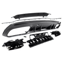 Load image into Gallery viewer, Rear Diffuser Compatibility with 2015-2021 C Class W205 AMG Sedan C300 C43 C63 4Door C63 Style Rear - side angle view