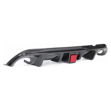 Load image into Gallery viewer, Compatibility with 2014-2017 Q50 Rear Bumper Lip Spoiler Lower Diffuser with Brake Light Carbon Fiber - side angle view