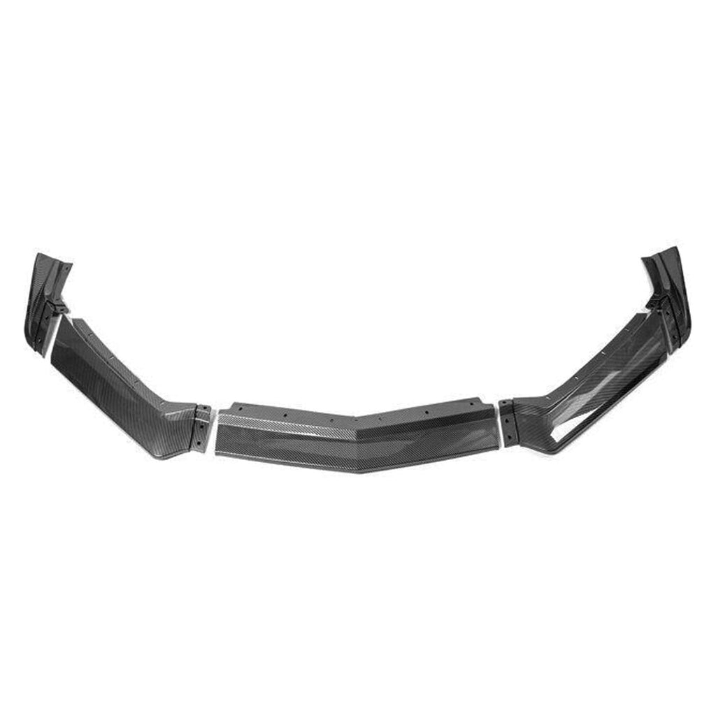 Front Lip Compatibility with 2020-2023 Corvette C8 Front Bumper Lip GM 5VM Style Front Bumper Chin - side angle view