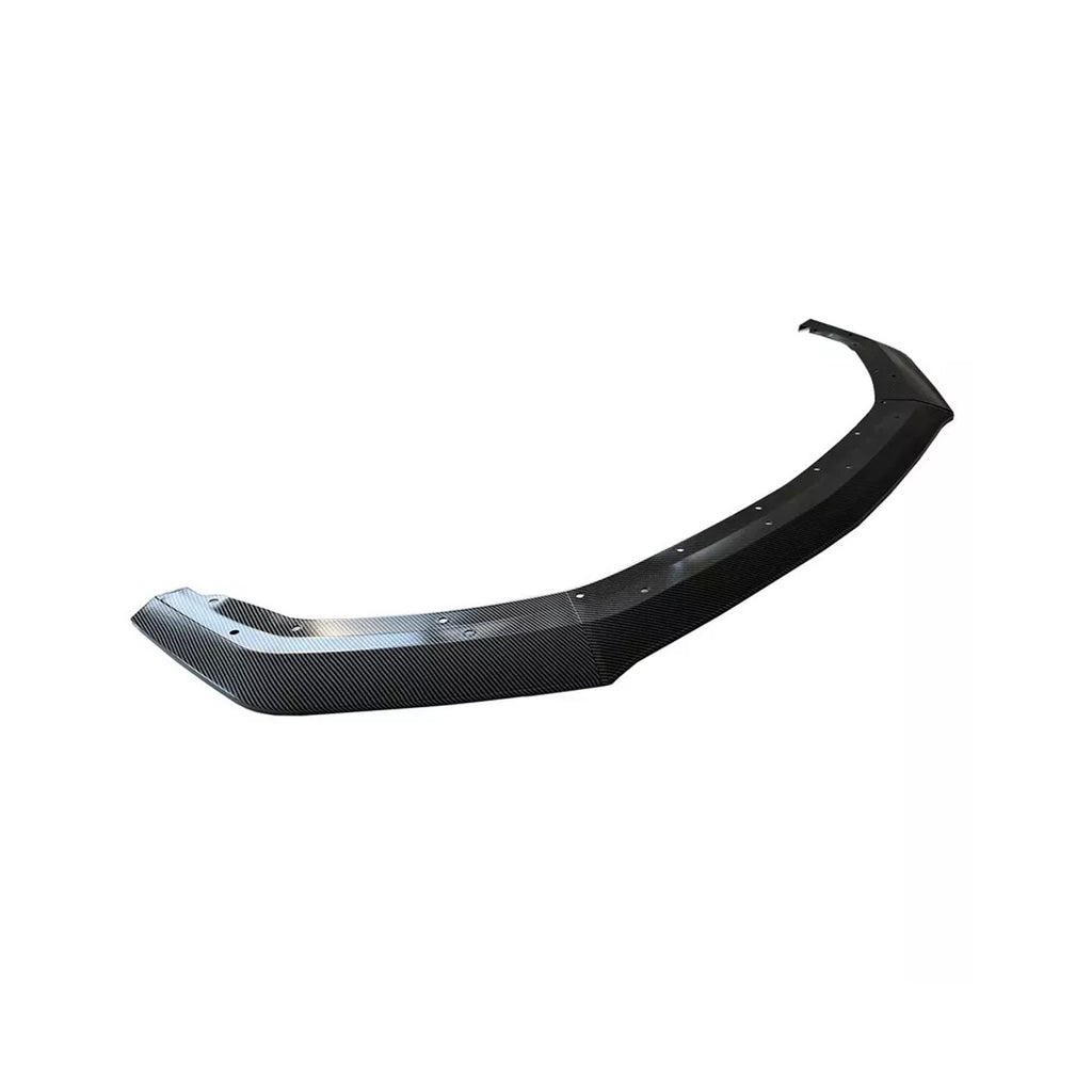 Front Lip Compatibility with 2024 2025 Mustang Front Bumper Lower Diffuser Chin Lip Protection Trim - side angle view