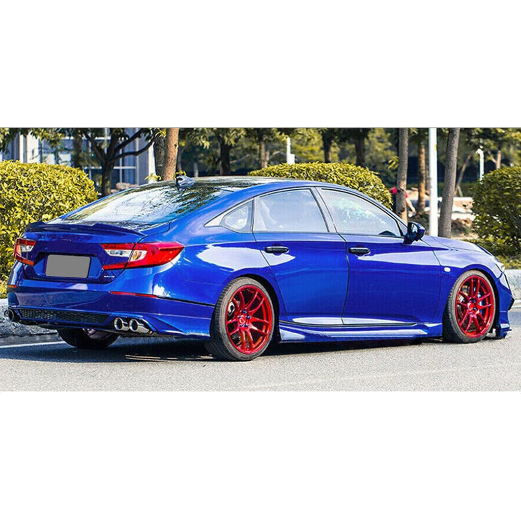 Compatibility with 2018-2020 Accord Side Skirts Exterior Door Panel Trim Body Kits ABS Blue - side angle view