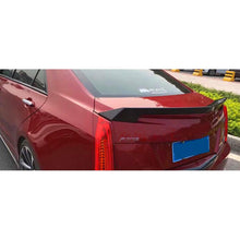 Load image into Gallery viewer, Spoiler Compatibility with 2013-2019 ATS ATS-L V Style Rear HighKick Trunk Spoiler Wing Lid Gloss Black - side angle view