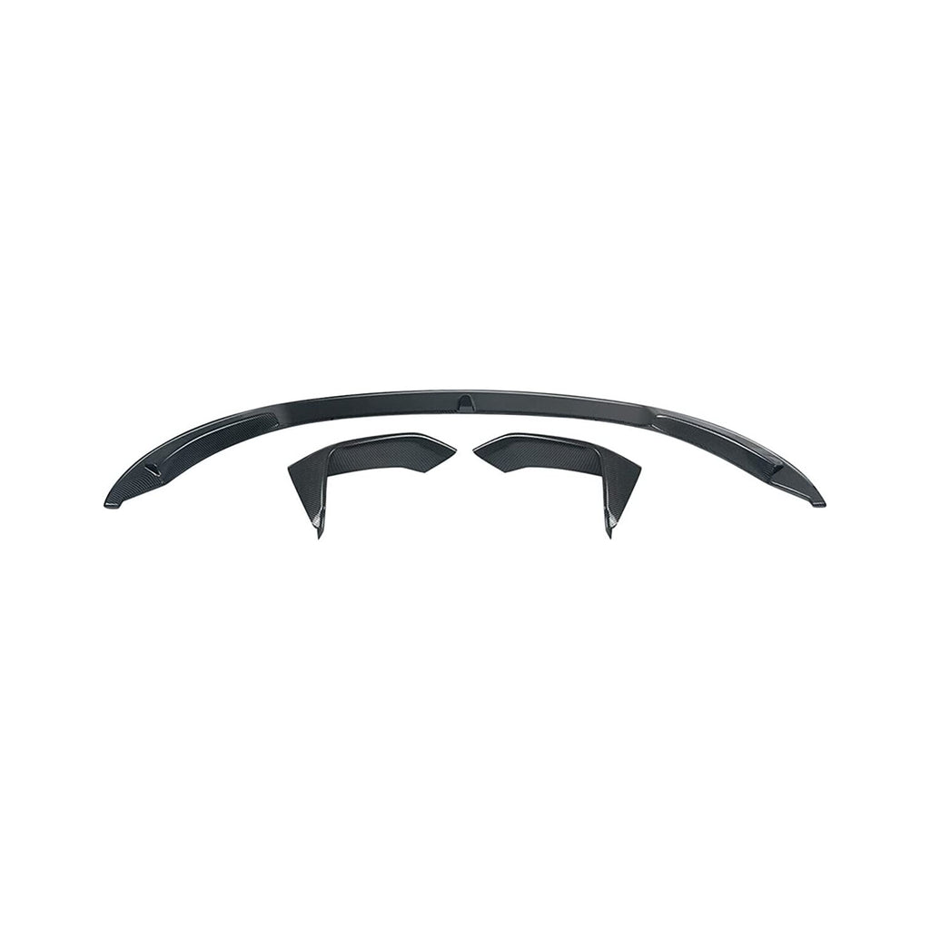 2014 2015 2016 2017 2018 2019 2020 BMW M3 F80 M4 F82 F83 MP Style Front Bumper Chin Lip Spoiler - side angle view