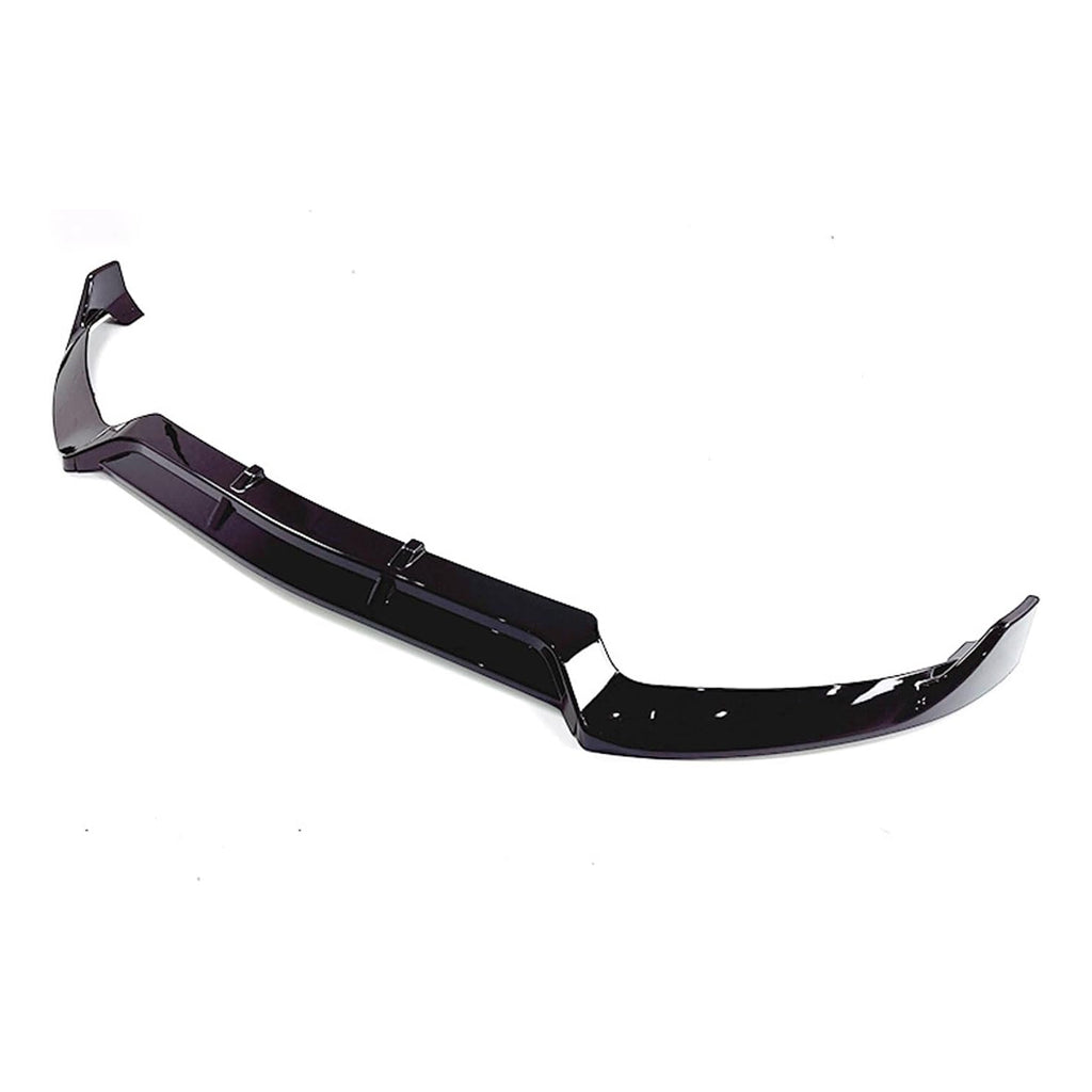 Front Lip Compatibility with 2015-2018 C Class W205 AMG Sport Models Front Bumper Chin Lip Splitter - side angle view