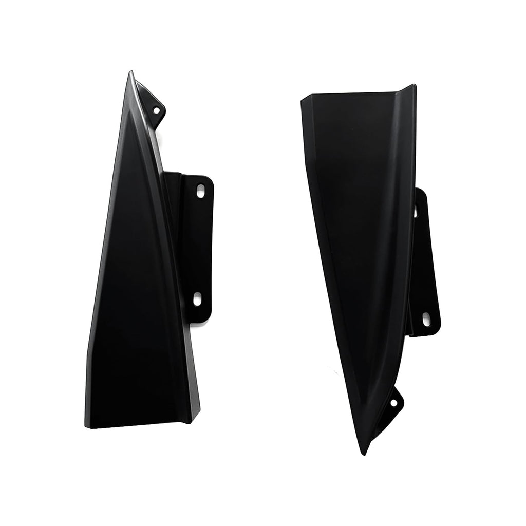 Rear Bumper Side Corner Splitter Spats Compatibility with 2024 2025 Mustang Rear Side Winglets - side angle view