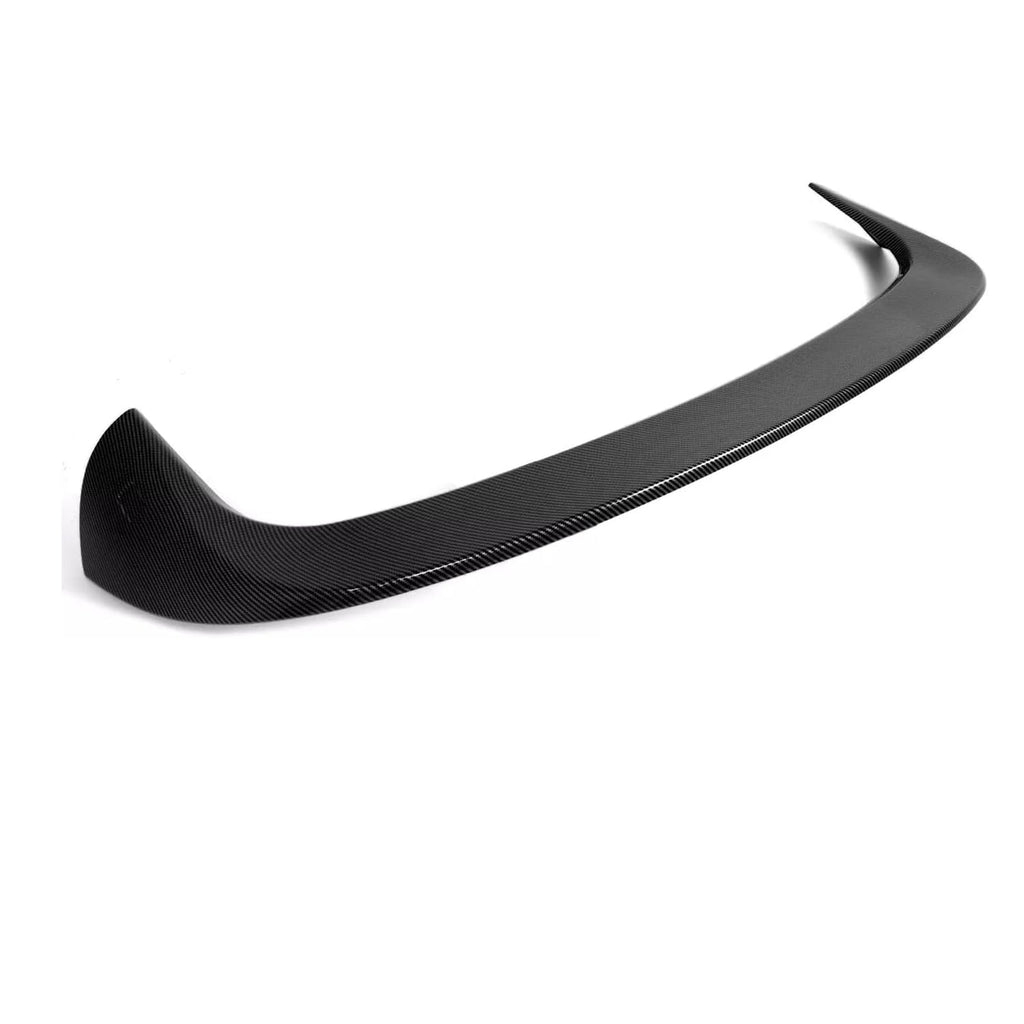 Roof Spoiler Compatibility with 2016-2021 X1 F48 F49 Rear Trunk Spliter Wing Lid (Carbon Fiber Style) - side angle view