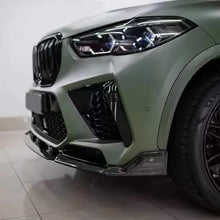 Load image into Gallery viewer, Front Lip Compatibility with 2019-2022 F95 X5M M Sport Front Bumper Lower Valance Chin Lip Splitter - side angle view