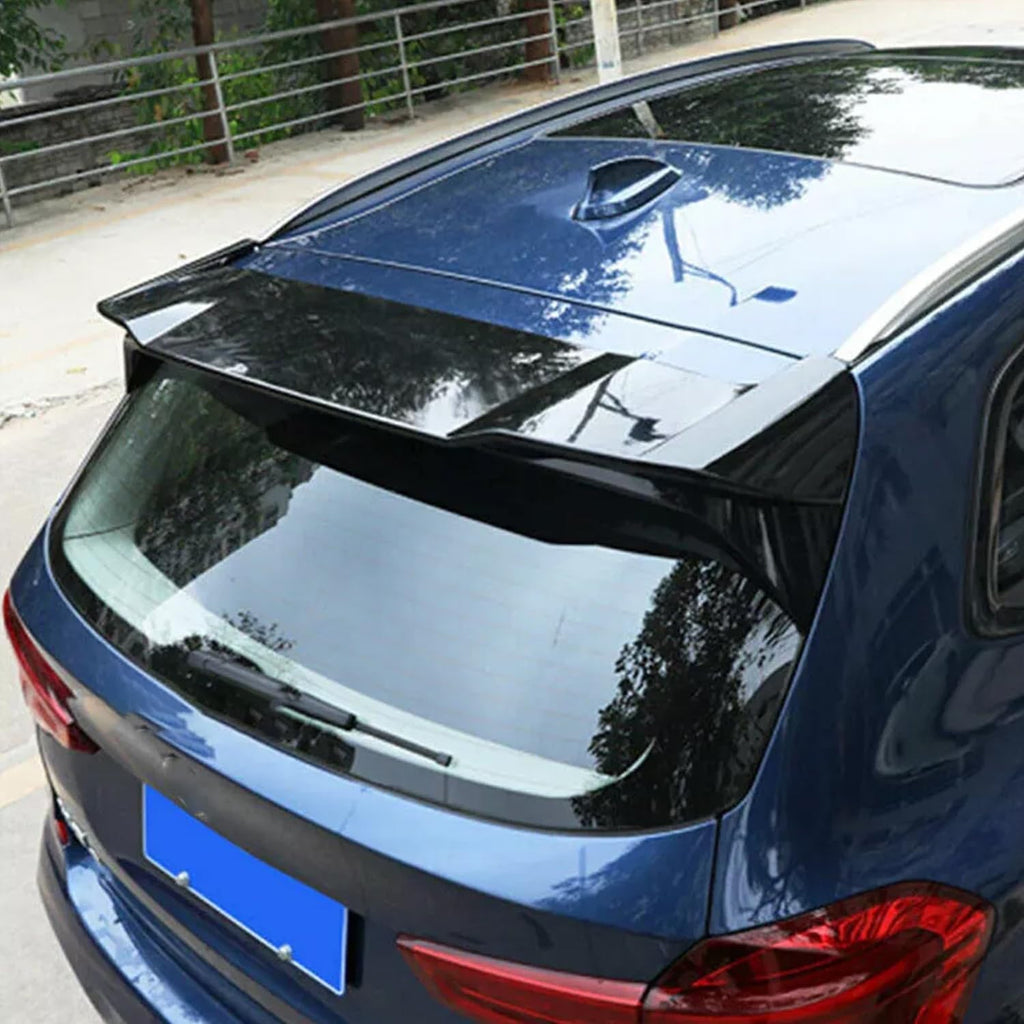 Rear Roof Spoiler Compatibility with 2018-2023 X3 G01 Rear Trunk Spliter Wing Lip (Gloss Black) - side angle view