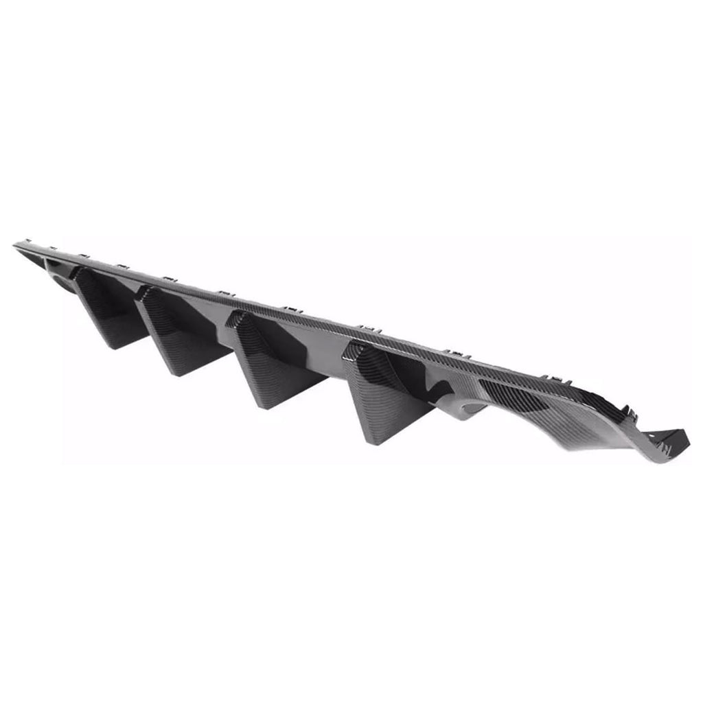 Rear Diffuser Lip Compatibility with 2020-2024 Charger Widebody SRT Hellcat Scat Pack Rear Bumper - side angle view