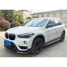 Load image into Gallery viewer, 2016-2021 X1 F48 F49 Base Model Front Bumper Chin Diffuser Lip Air Dam Splitter Spoiler (Carbon - side angle view