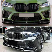 Load image into Gallery viewer, Front Lip Compatibility with 2019-2022 F95 X5M M Sport Front Bumper Lower Valance Chin Lip Splitter - side angle view