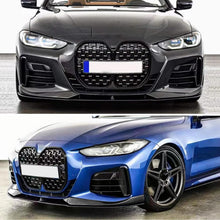 Load image into Gallery viewer, Front Lip Compatibility with 2020-2022 4 Series G22 G23 420i 430i M Sport AC Style Front Bumper - side angle view