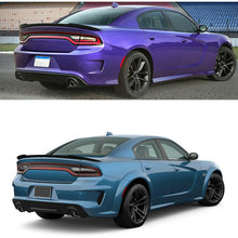 Load image into Gallery viewer, Rear Spoiler Compatibility with 2011-2022 Charger SRT GT SXT RT SE Daytona Pursuit Hellcat Style - side angle view
