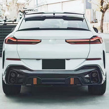 Load image into Gallery viewer, Rear Roof Spoiler Compatibility with 2020-2024 X6 G06 M Sport Rear Trunk Spliter Wing Lid (Gloss Black) - side angle view