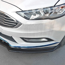 Load image into Gallery viewer, Front Lip Compatibility with Fusion Mondeo 2013-2016 Front Bumper Lip Splitter Spoiler Bodykit Carbon Fiber - side angle view