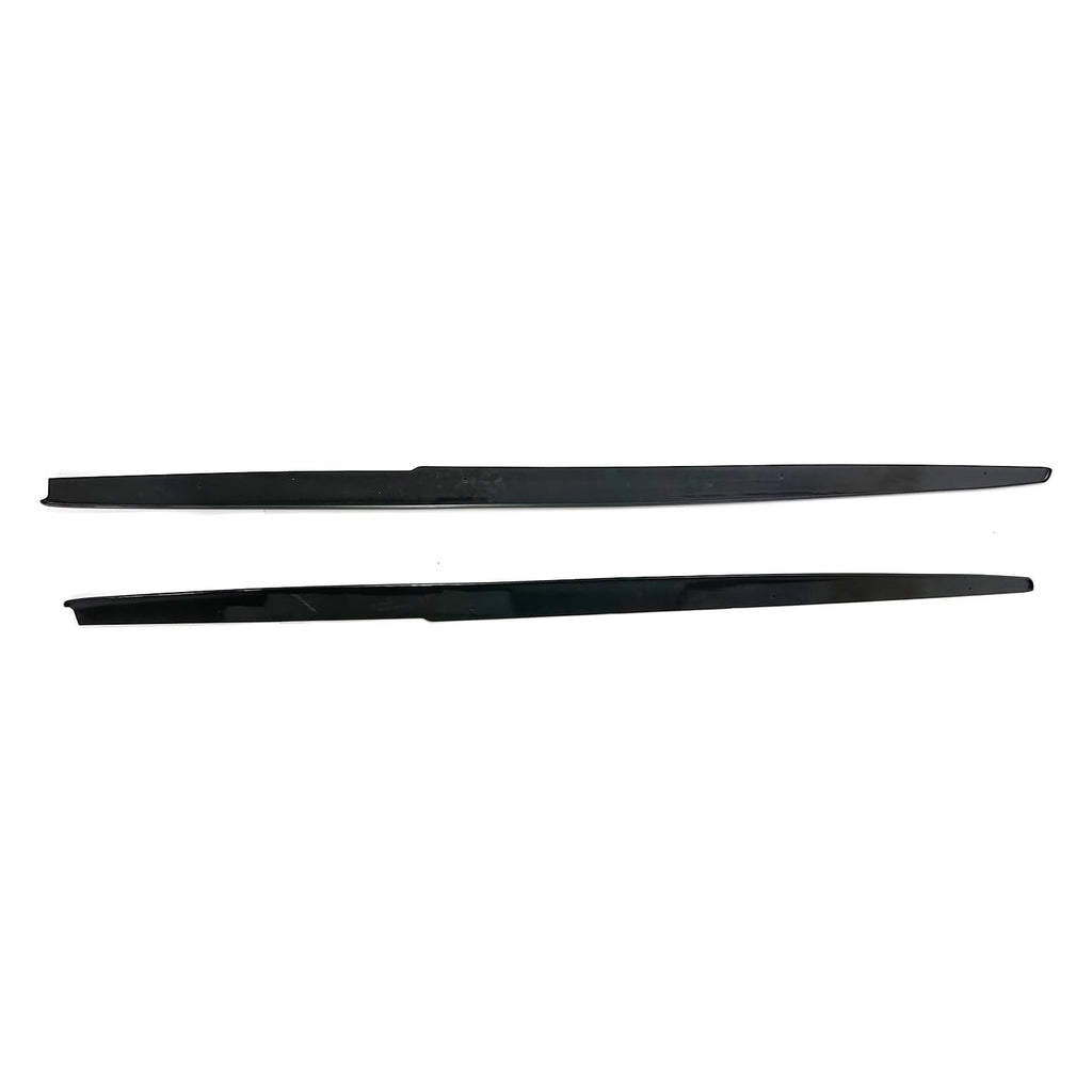 Side Skirts Compatibility with 2011-2016 5 Series F10 MP Style Rocker Panel Door Extension Lips - side angle view