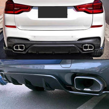 Load image into Gallery viewer, Rear Diffuser Compatibility with 2018-2021 X3 G01 M Sport BK Style Rear Bumper Chin Diffuser Kit - side angle view