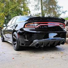 Load image into Gallery viewer, Rear Diffuser Compatibility with 2015-2024 Charger SRT Non-Widebody Models Rear Bumper Chin - side angle view
