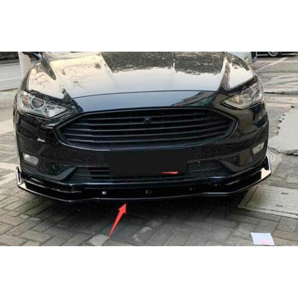Front Lip Compatibility with Fusion Mondeo 2019-2020 Front Bumper Lip Splitter Spoiler Bodykit - included parts view
