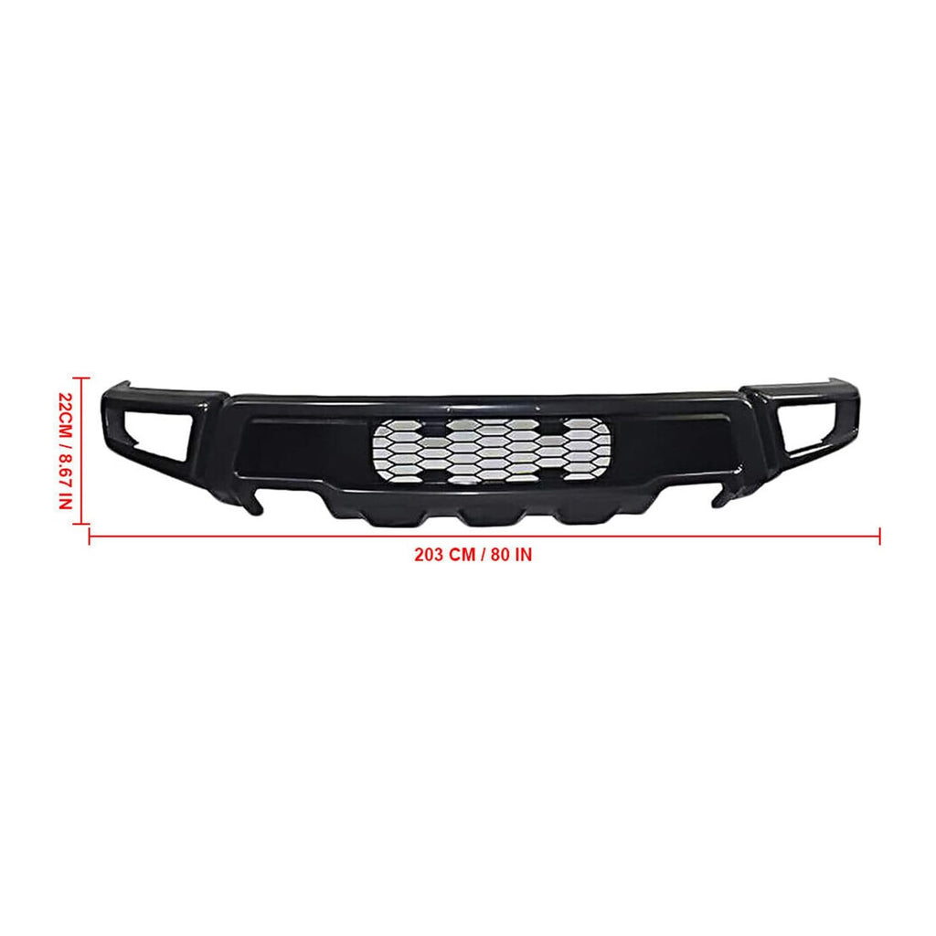 Front Bumper Compatibility with 2015-2017 F-150 Front Bumper Lip Spoiler Splitter Replace With Fog - included parts view