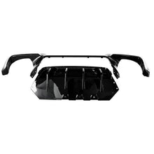 Load image into Gallery viewer, Rear Diffuser Compatibility with 2011-2016 5 Series F10 M5 M Sport Rear Bumper Chin Lip Quad - included parts view