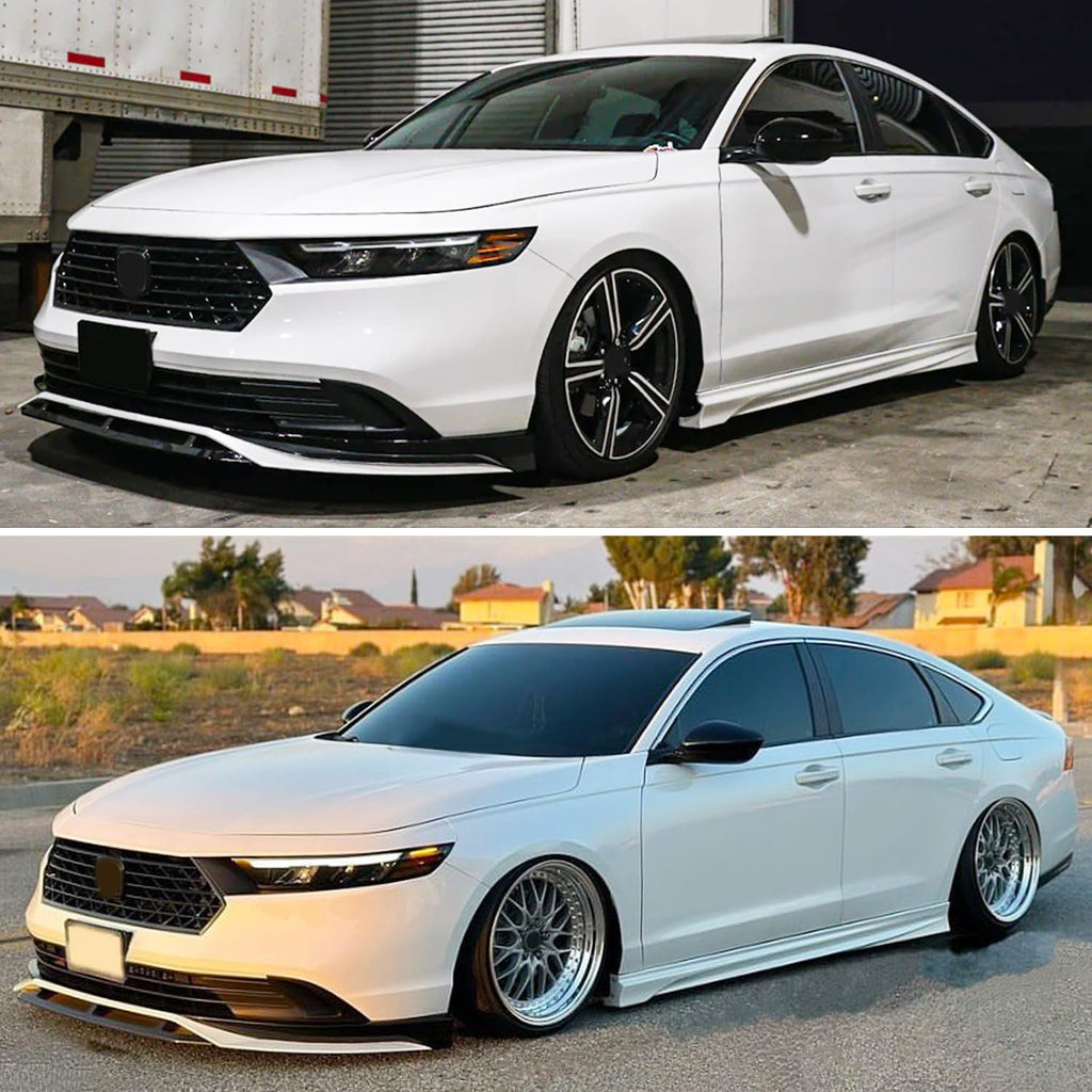 Front Bumper Lip Compatibility with 2023-2024 Accord 11th Front Diffuser Chin Lip Splitter Spoiler - included parts view