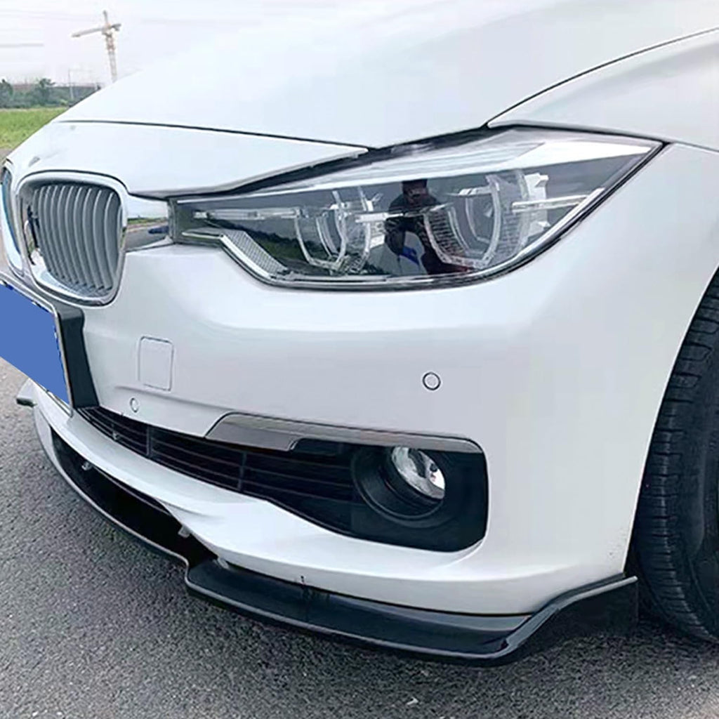 Front Lip Compatibility with 2013-2018 3 Series F30 F35 320i 325i 328i 335i Base Model Front Bumper - included parts view