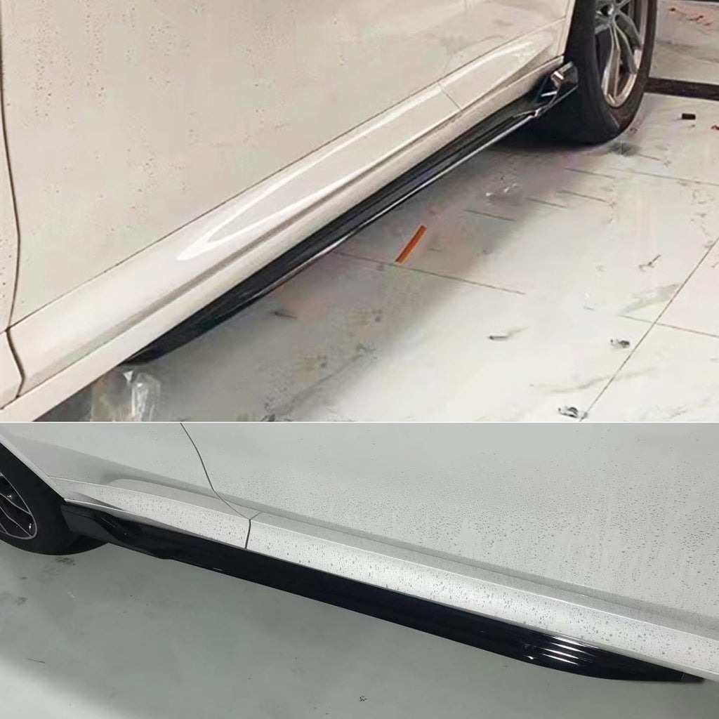 Side Skirts Compatibility with 2018-2023 X3 X3M G01 X4 X4M G02 Rocker Panel Door Extension Lips - included parts view