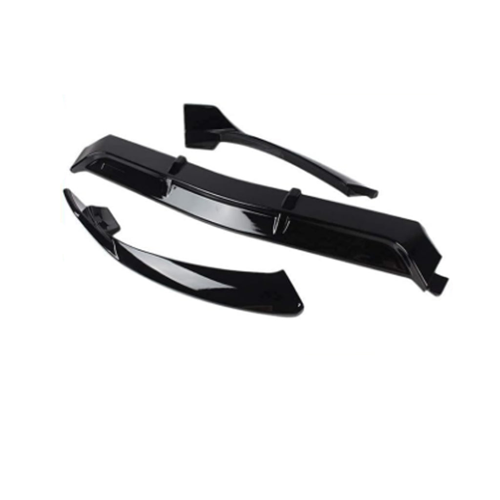 Front Lip Compatibility with 2015-2018 C Class W205 AMG Sport Models Front Bumper Chin Lip Splitter - included parts view