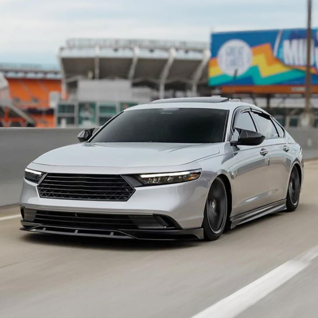 Front Bumper Lip Compatibility with 2023-2024 Accord 11th Front Diffuser Chin Lip Splitter Spoiler - included parts view