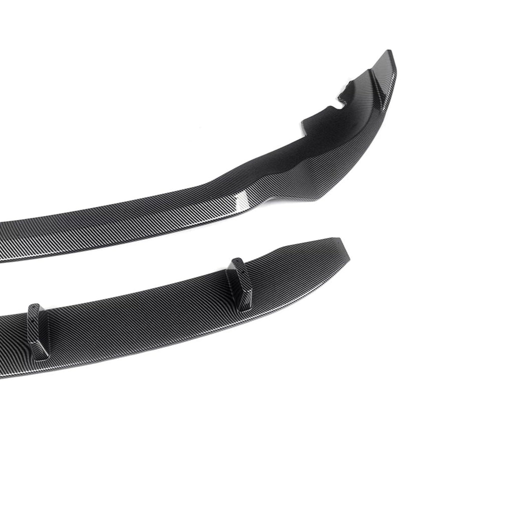 2019-2023 X5 G05 M Sport Front Bumper Lower Valance Chin Lip Splitter Spoiler Kit (Carbon Fiber) - included parts view