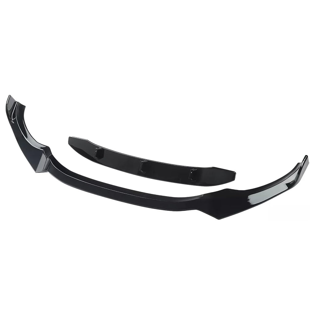 2018-2020 X3 X4 G01 G02 M Sport Front Chin Diffuser Lip Air Dam ABS Splitter Spoiler (Gloss Black) - included parts view