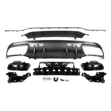 Load image into Gallery viewer, Rear Diffuser Compatibility with 2015-2021 C Class W205 AMG Sedan C300 C43 C63 4Door C63 Style Rear - included parts view